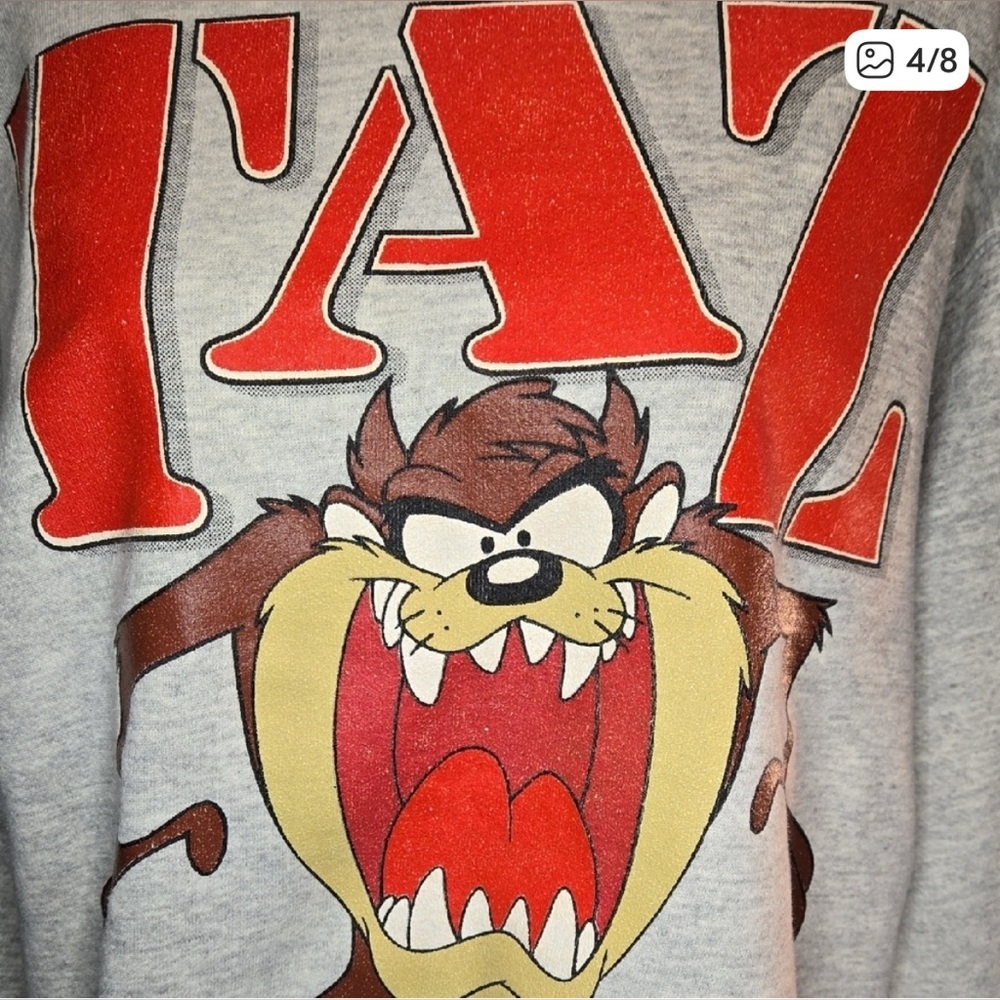 VINTAGE 1992 🤎❤️ TAZ SWEATSHIRT ❤️🤎 - Picture 4 of 10